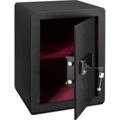 Kale KK5040 Elektronik Şifreli, Anahtarlı ve Parmak İzli Çelik Kasa (Siyah)