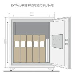 Yale YFM/695/FG2 Yangına Dayanım Sertifikalı Mega Boy Çelik Kasa