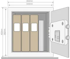 Yale YSEB/400/EB1 Elektronik Şifreli ve Anahtarlı Güvenlik Sertifikalı Çelik Kasa