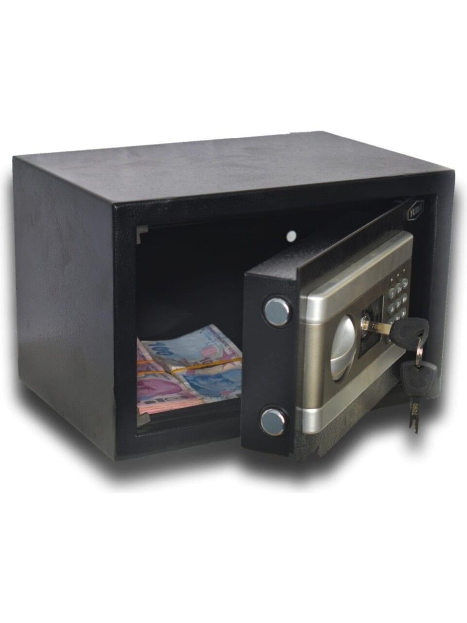Yuma YM-801-S Elektronik Şifreli ve Anahtarlı Çelik Kasa