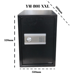 Yuma YM-801-XXL Elektronik Şifreli ve Anahtarlı Çelik Kasa