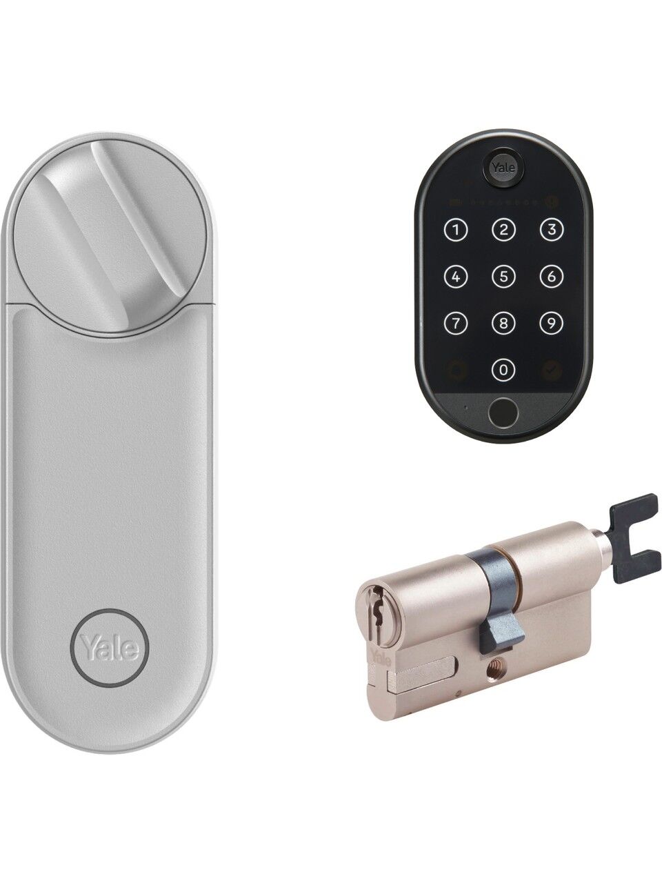 Yale LinusL2 Akılı Kilit, Ayarlanabilir Silindir ve Şifre Ünitesi Set