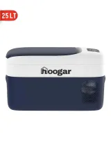 Hoogar German 21-25 LT Led Ekran Oto Karavan Tekne Tır Buzdolabı 12-24V -20 Hızlı Soğutma