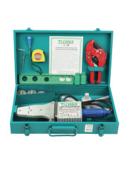 Candan CM‑06‑SET WV – 1500 W Çift Rezistanslı Plastik Boru Kaynak Makinesi Seti