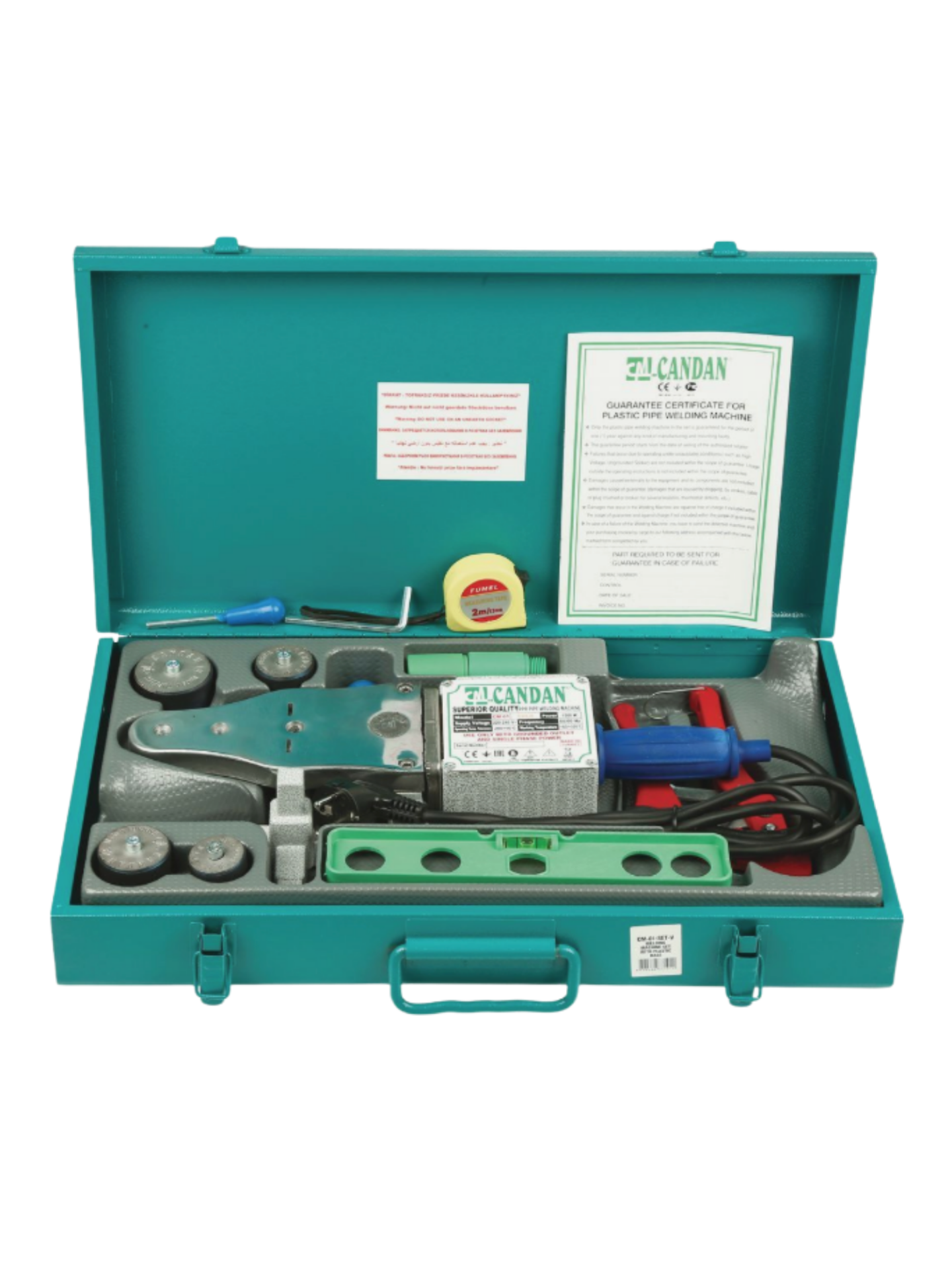 Candan CM‑01‑SET V | 1000W Plastik Boru Kaynak Makinesi Seti