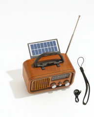 Everton RT-877 Solar Şarjlı Nostaljik Radyo - FM/AM/SW, USB/TF Girişli Bluetooth Müzik Çalar