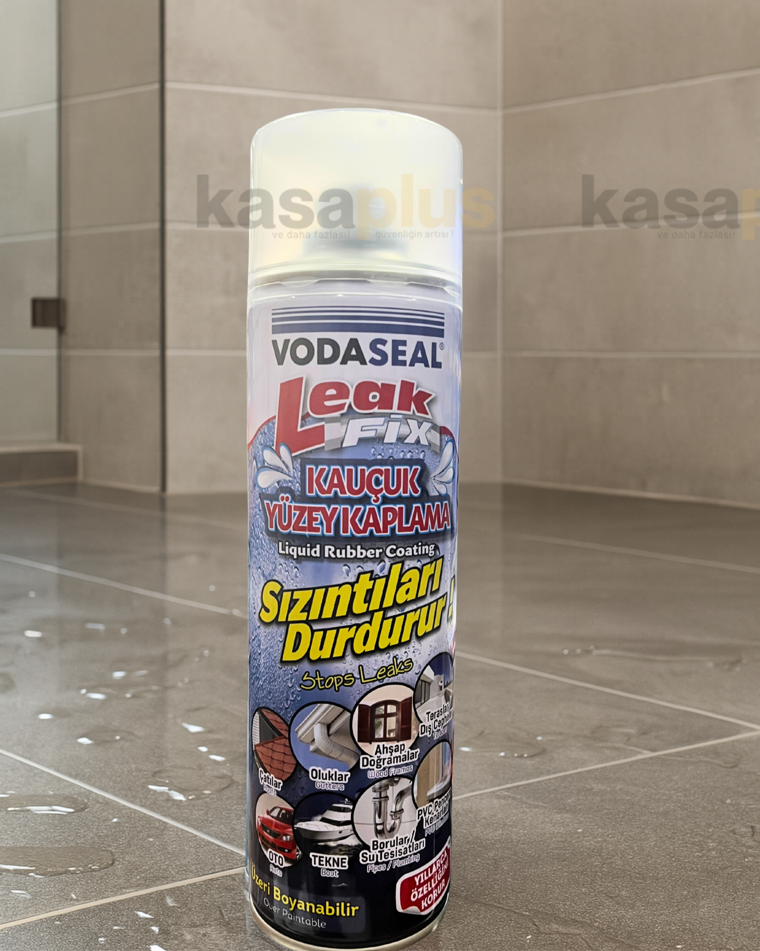 Vodaseal Leak Fix 200 ml – Şeffaf Su Geçirmez Sızdırmazlık Spreyi