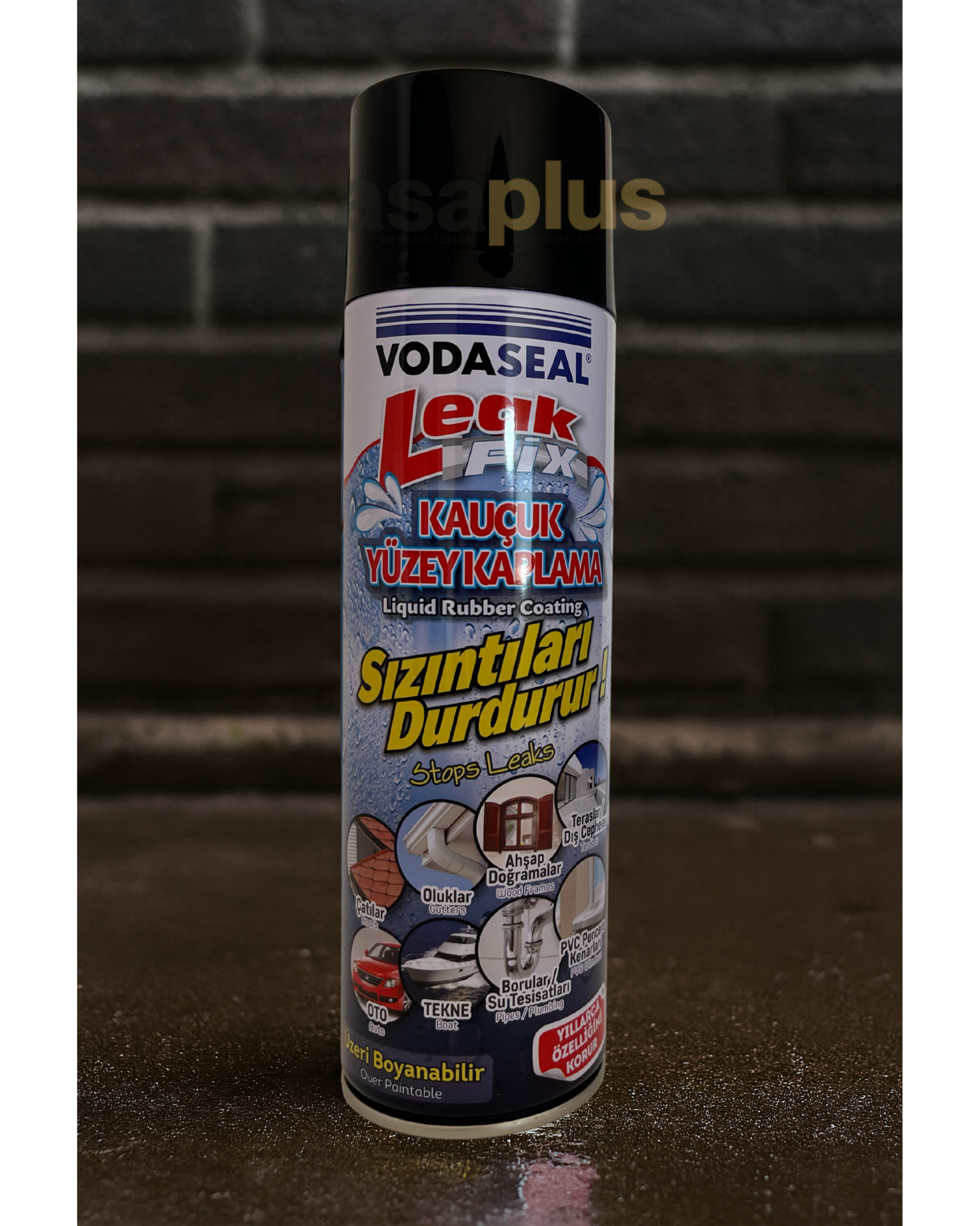 Vodaseal Leak Fix 200 ml – Siyah Su Geçirmez Sızdırmazlık Spreyi