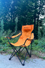 ROX Camping 153CAMP0316 Katlanır Turuncu Kamp Sandalyesi – Konforlu & Dayanıklı Tasarım