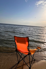 ROX Camping 153CAMP0316 Katlanır Turuncu Kamp Sandalyesi – Konforlu & Dayanıklı Tasarım