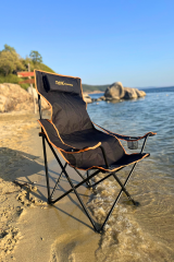ROX Camping 153CAMP0315 Katlanır Siyah Kamp Sandalyesi – Konforlu & Dayanıklı Tasarım