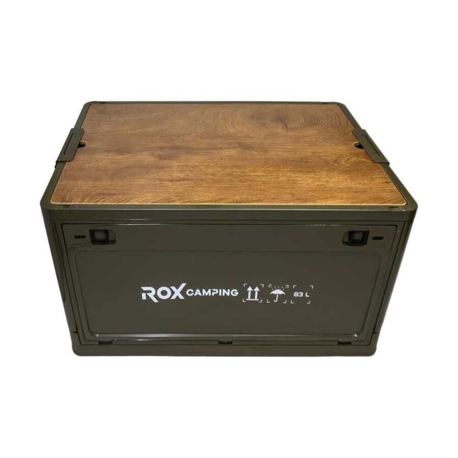 Rox Camping 0305 Katlanır Kamp Kutusu 83 Litre – Katlanabilir Saklama ve Kamp Düzenleme Kutusu