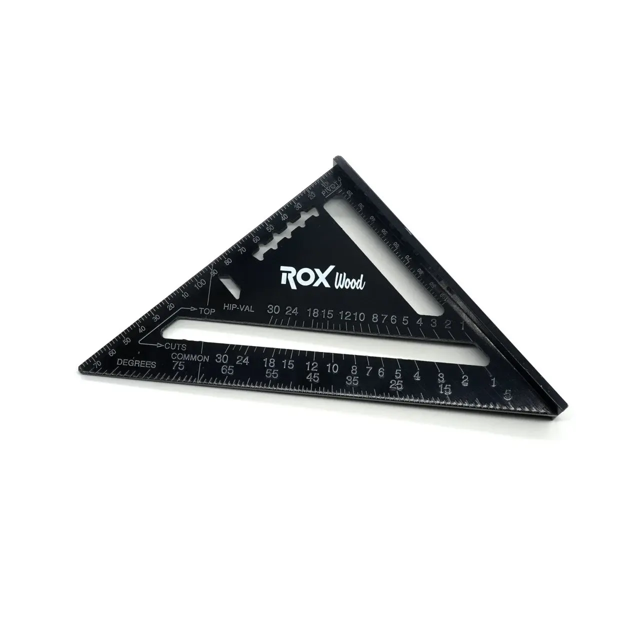 ROX WOOD Alüminyum 45° Üçgen Gönye | Hassas Ölçüm ve İşaretleme Aracı