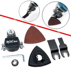 ROX WOOD 0191 Çok Amaçlı Salınım Alet Adaptörü | Taşlama Motoru Dönüştürücü Aparatı  | Üçgen Raspa Aparatı