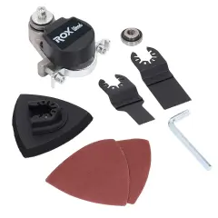 ROX WOOD 0191 Çok Amaçlı Salınım Alet Adaptörü | Taşlama Motoru Dönüştürücü Aparatı  | Üçgen Raspa Aparatı