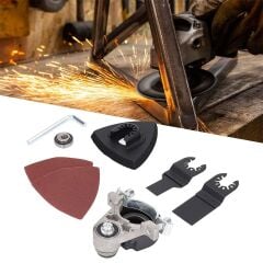 ROX WOOD 0191 Çok Amaçlı Salınım Alet Adaptörü | Taşlama Motoru Dönüştürücü Aparatı  | Üçgen Raspa Aparatı