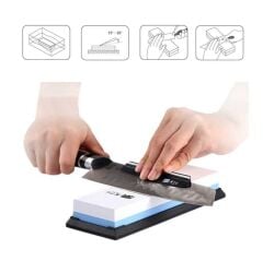 ROX 6520 Taidea Çift Taraflı Bileme Taşı 2000/5000 Kum | Profesyonel Sulu Bileme Taşı