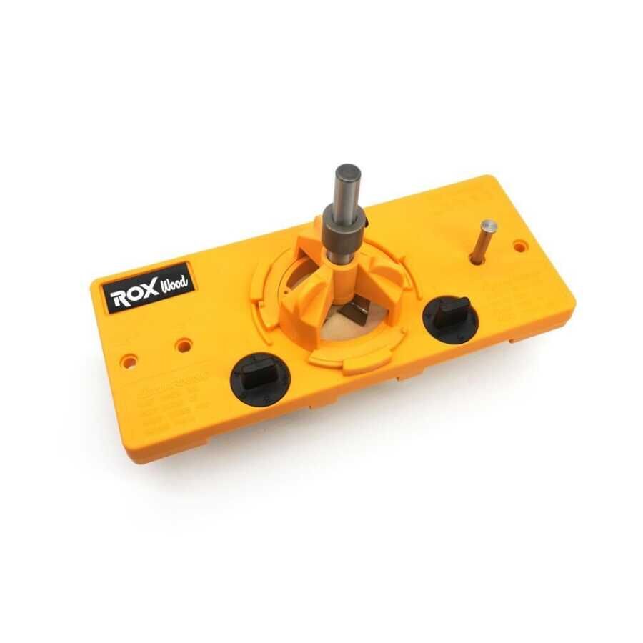 ROX WOOD 0015 Taş Menteşe Yuvası Açma Kılavuzu | 35 mm & 26 mm Kapak Deliği Şablonu