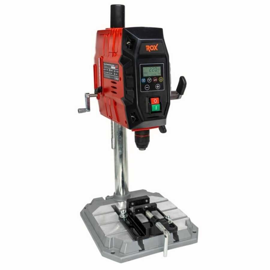 ROX 1092 Dijital Mini Sütunlu Matkap 720 W | Tezgah Tipi Hassas Delme Makinesi