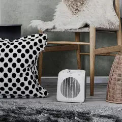 Voltomat 2000W Termostatlı Seramik Fanlı Isıtıcı | Metal Gövde, Devrilme Emniyetli Isıtıcı