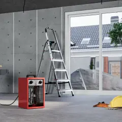 Kasaplus Voltomat 3000W Termostatlı Şantiye Isıtıcısı | Metal Gövde, Fanlı ve Güvenli Isıtma