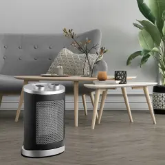 Kasaplus Voltomat 1500W Termostatlı Seramik Fanlı Isıtıcı | Ayarlanabilir Termostatlı Elektrikli Isıtıcı