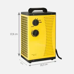 Kasaplus 3000W Şantiye Isıtıcısı | Güçlü Fanlı Metal Gövde Isıtıcı
