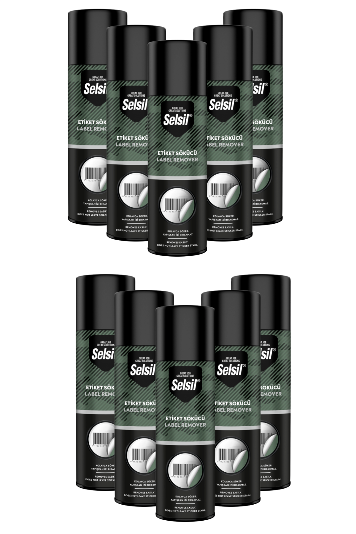 Selsil Etiket Sökücü Sprey 200ml | 10'lu Paket – Yapışkan Kalıntılarını İz Bırakmadan Temizleyen Güçlü Formül