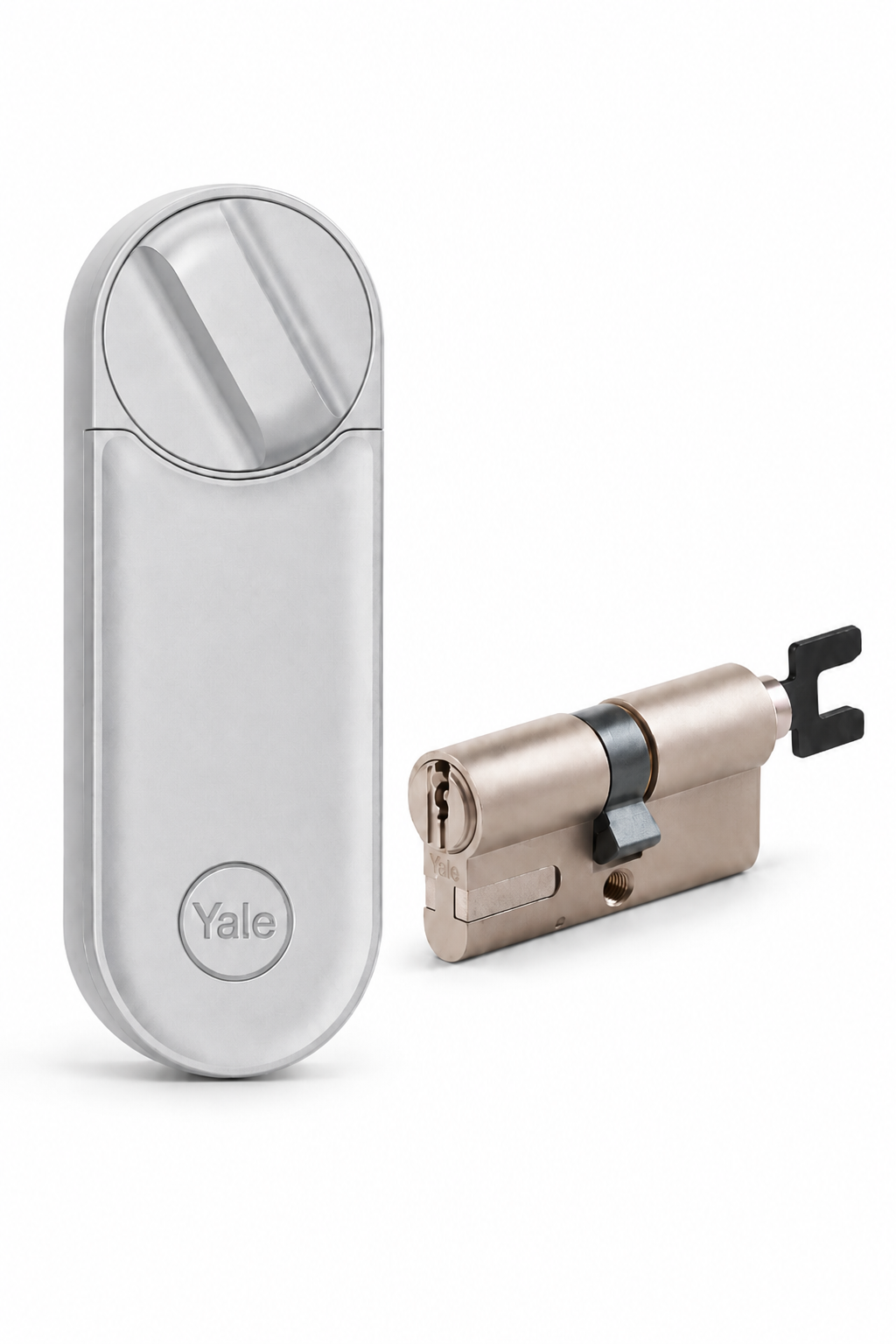 Yale Linus L2 Akıllı Kilit Seti (Gümüş) – Kilit + Ayarlanabilir Silindir