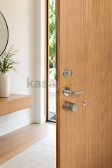 Kale Parmak İzli Akıllı Kilit Seti - Gümüş (KD049/30-110 + K-Tech Silindir)